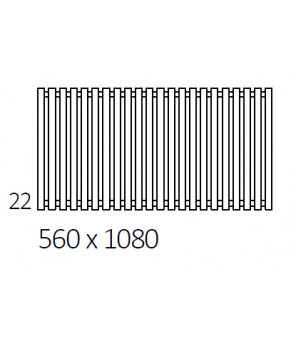 Полотенцесушитель Terma Triga 560x1080 мм WGTRG056108
