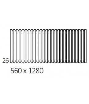 Полотенцесушитель Terma Triga 560x1280 мм WGTRG056128