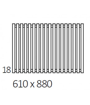 Полотенцесушитель Terma Triga 610x880 мм WGTRG061088