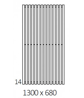 Полотенцесушитель Terma Triga 1300x680 мм WGTRG130068