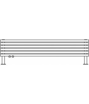 Полотенцесушитель Terma Tune HSD 390x1400 мм WGTUH039140