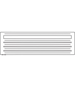 Полотенцесушитель Terma Aero HG 455x1500 мм WGARG045150