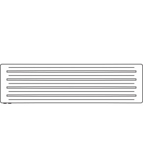 Полотенцесушитель Terma Aero H 410x1500 мм WGARH041150