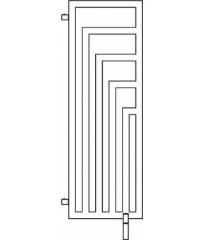 Полотенцесушитель Terma Angus DW 1300x440 мм WGANS130044