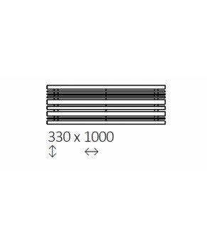 Полотенцесушитель Terma Sherwood H 330x1000 мм WGSTH033100