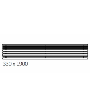 Полотенцесушитель Terma Sherwood H 330x1900 мм WGSTH033190