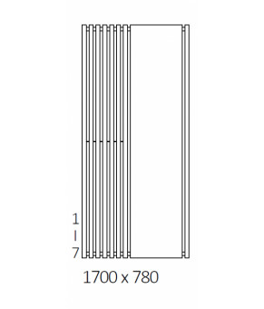 Полотенцесушитель Terma Triga M 1700x780 мм WGTRL170078