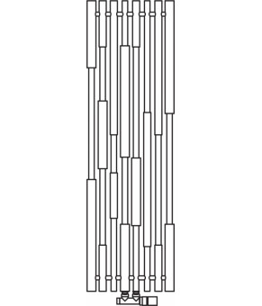 Полотенцесушитель Terma Cane 1300x390 мм WGCAN130039