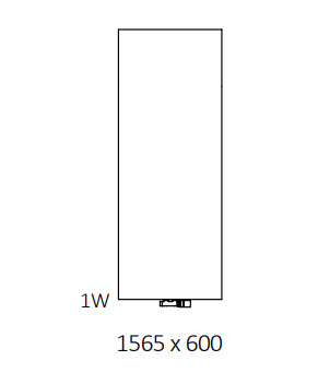 Полотенцесушитель Terma Case 1565x600 мм WGCAS156060