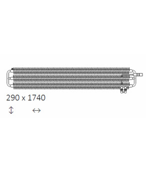 Сушка для рушників Terma Ribbon HWS 290x1740 мм WGHWS029174