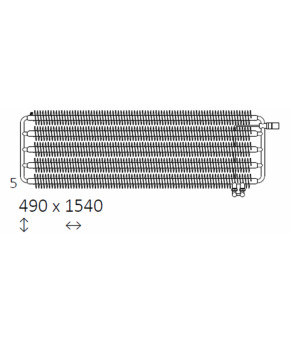 Полотенцесушитель Terma Ribbon HWS 490x1540 мм WGHWS049154