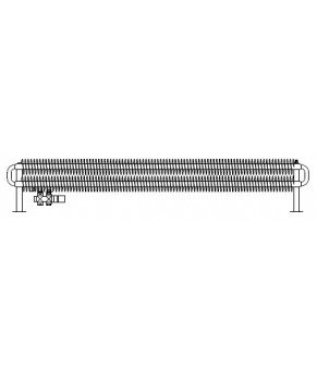 Полотенцесушитель Terma Ribbon HSD 190x1740 мм WGHSD019174