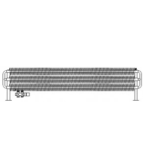 Полотенцесушитель Terma Ribbon HSD 290x1740 мм WGHSD029174