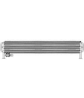 Полотенцесушитель Terma Ribbon HSD 290x1940 мм WGHSD029194