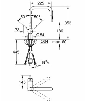 Смеситель Grohe EX Minta 32322002
