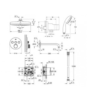 Душевая система Grohe EX SmartControl 34614SC2