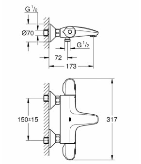 Комплект смесителей Grohe EX Eurosmart 34101TM