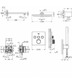 Душевая система Grohe EX SmartControl 34506SC2