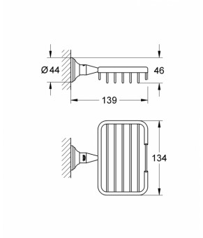 Мыльница Grohe EX Essentials Authentic 40659001