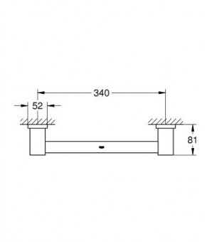 Поручень для ванны Grohe EX 40514001
