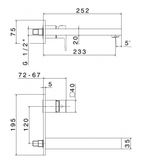 Смеситель Newform 66431E.21.018