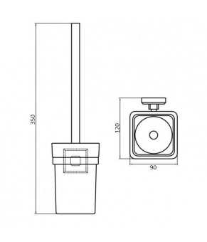 Ершик для унитаза Perfect Sanitary Appliances КВ 9929A