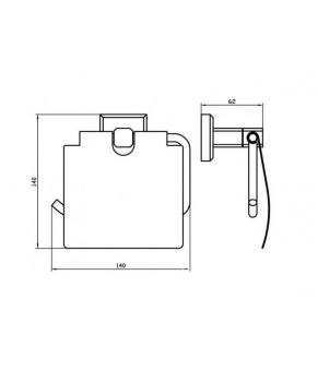 Держатель туалетной бумаги Perfect Sanitary Appliances КВ 9926