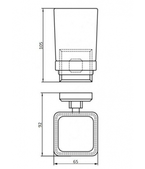 Стакан Perfect Sanitary Appliances КВ 9921A