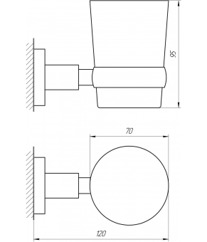 Стакан Perfect Sanitary Appliances SP 8121