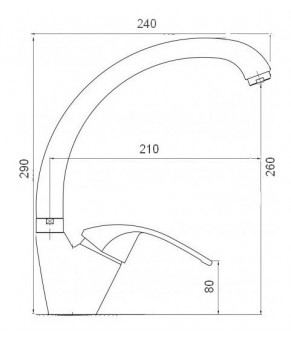 Смеситель Globus Lux Queensland GLQU-0103S BIG ST STEEL