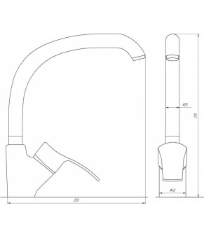 Смеситель Globus Lux Queensland GLQU-0203S