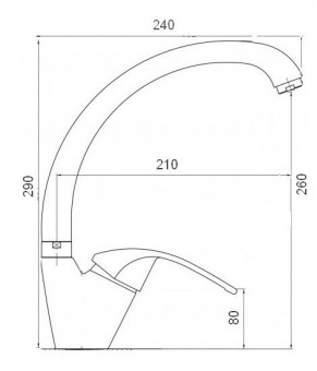 Смеситель Globus Lux Queensland GLQU-0203S BIG