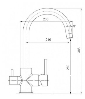 Смеситель Globus Lux Lazer GLLR-0333 CHROM