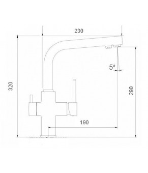 Смеситель Globus Lux Lazer GLLR-0888 BRONZE