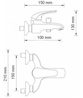Смеситель Globus Lux Solly GLSO-0102N