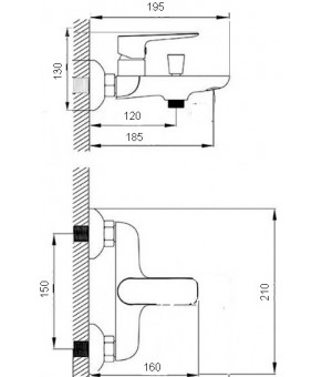 Смеситель Globus Lux Queensland GLQU-0102