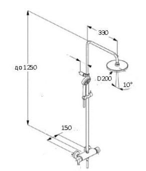 Душевая система Globus Lux D080270