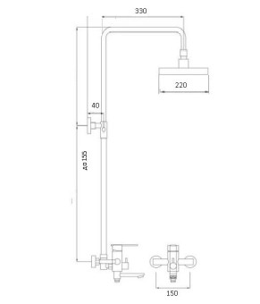 Душевая система Globus Lux VAN-DS0026