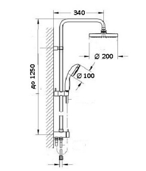 Душевая система Globus Lux GL-BAR-0101