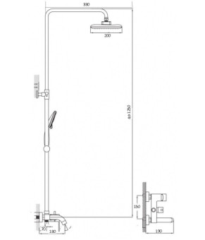 Душевая система Globus Lux GLSO-0001