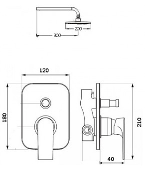 Душевая система Globus Lux Queensland GLQU-0205S