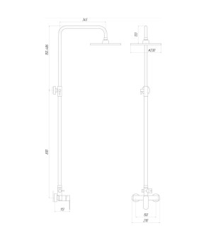 Душевая система Topaz BARTS TB 07702-H36