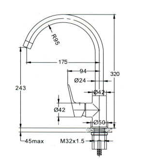 Смеситель Topaz BARTS-TB 07403-H36