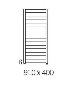 Полотенцесушитель Terma Vivo SPLIT 1 910x400 мм WZVON091040