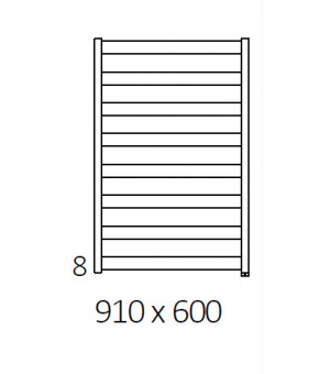 Полотенцесушитель Terma Vivo SPLIT 1 910x600 мм WZVON091060