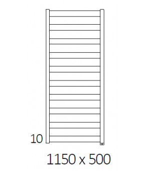 Полотенцесушитель Terma Vivo SPLIT 1 1150x500 мм WZVON115050