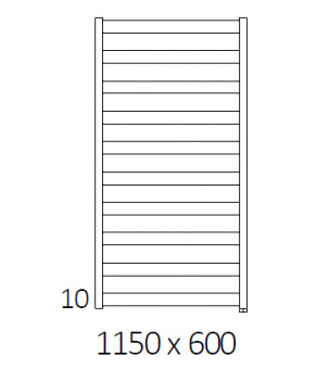 Полотенцесушитель Terma Vivo SPLIT 1 1150x600 мм WZVON115060