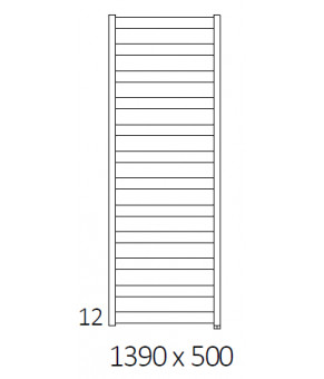 Полотенцесушитель Terma Vivo SPLIT 1 1390x500 мм WZVON139050