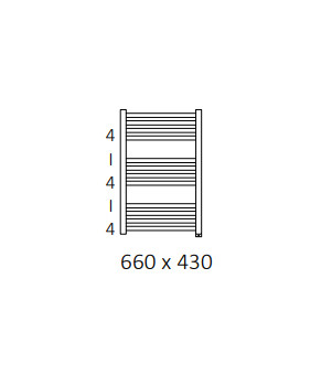 Полотенцесушитель Terma Fiona SPLIT 1 660x430 мм WZFIE066043