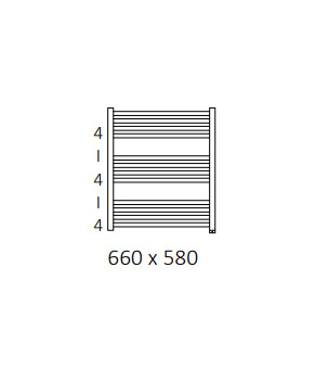 Полотенцесушитель Terma Fiona SPLIT 1 660x580 мм WZFIE066058